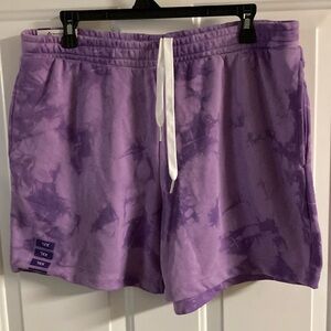 Purple Tie-Dye Shorts